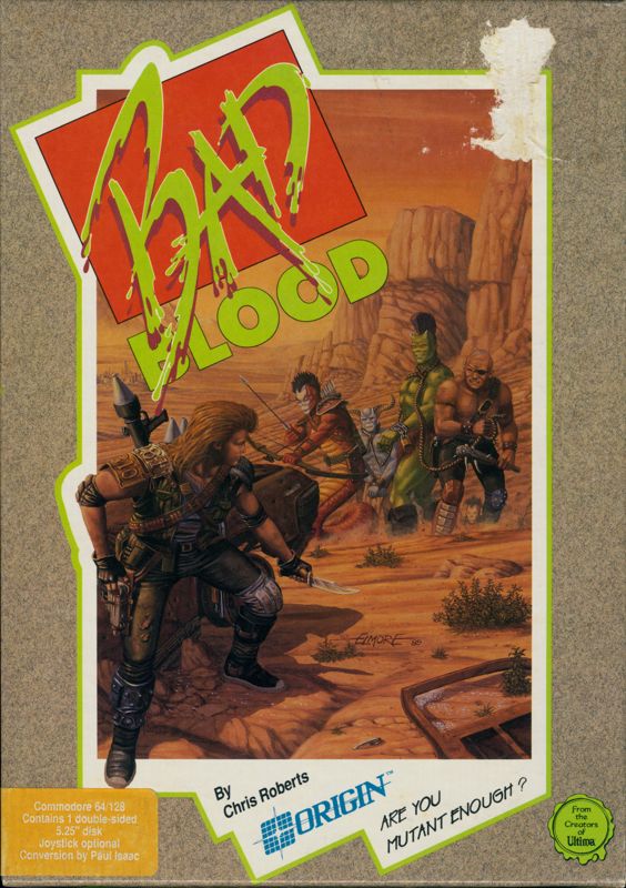 Bad Blood box art for Commodore 64